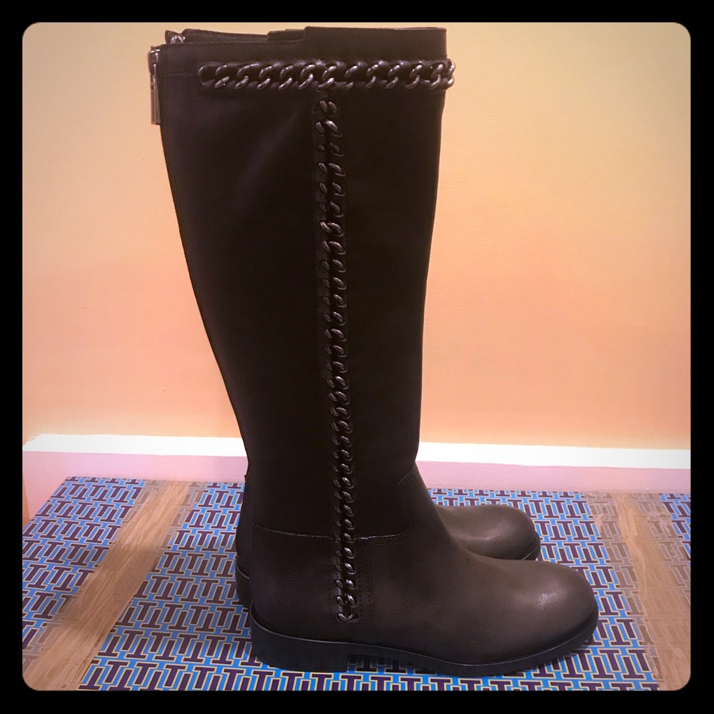 Tory Burch Knee-High black Leather Boots